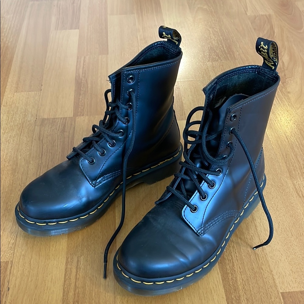 Dr. Martens Black Leather Boots